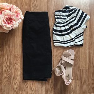 Loft || black pencil skirt